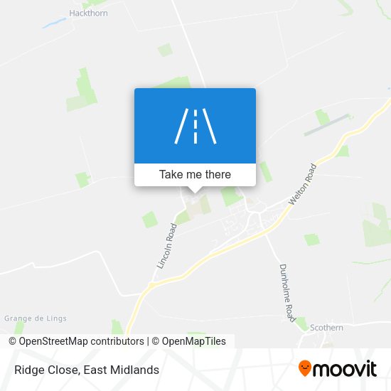 Ridge Close map