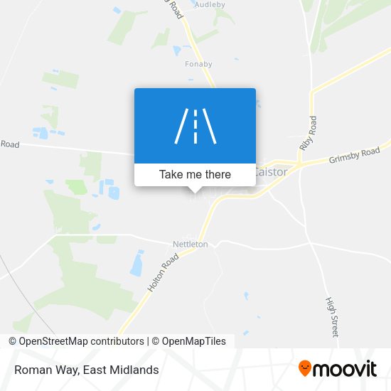 Roman Way map