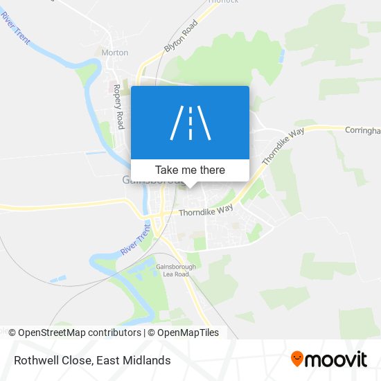 Rothwell Close map
