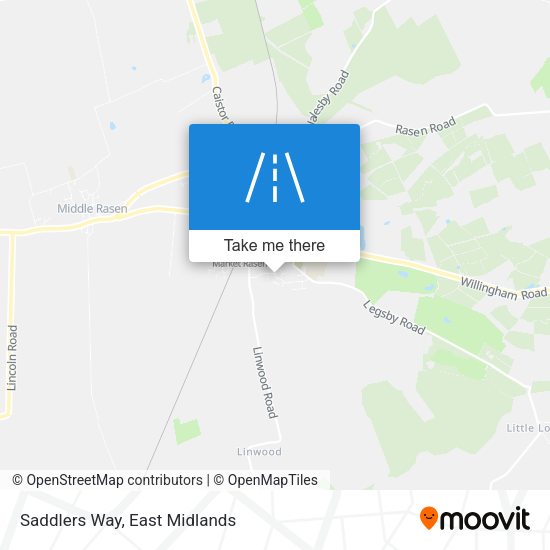 Saddlers Way map