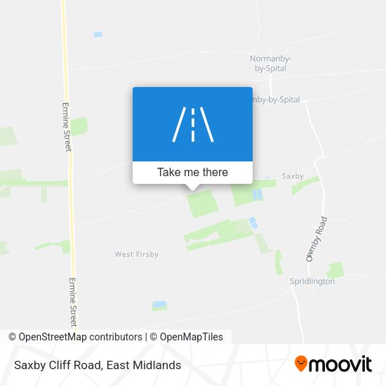 Saxby Cliff Road map