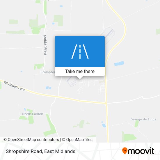 Shropshire Road map