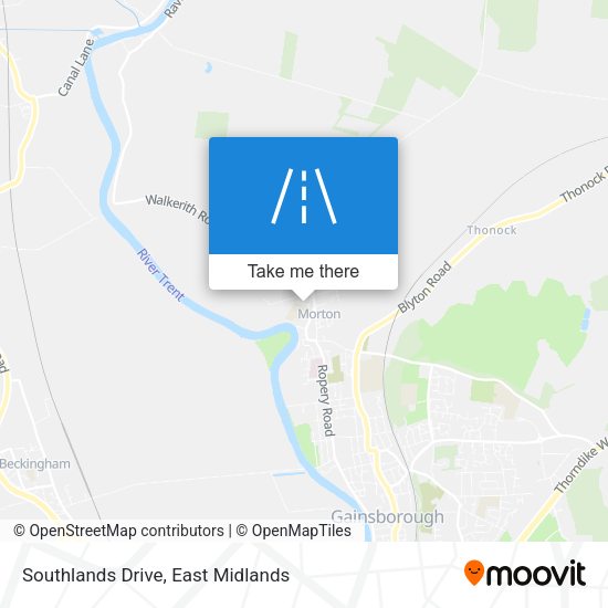 Southlands Drive map
