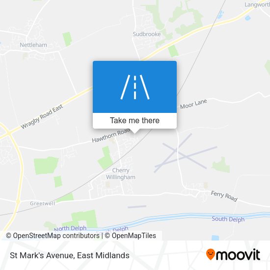 St Mark's Avenue map