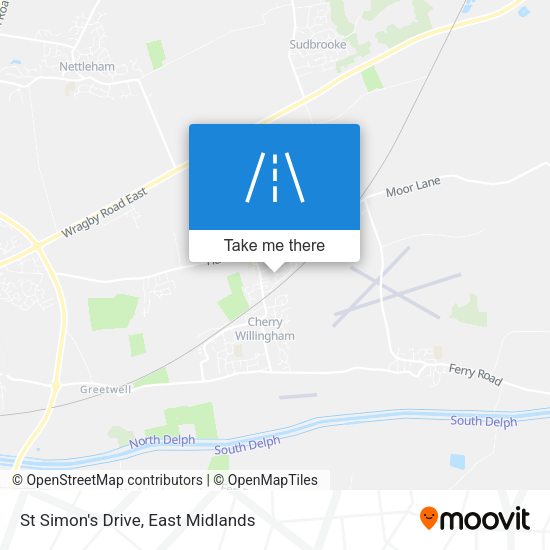 St Simon's Drive map