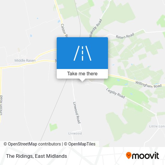 The Ridings map