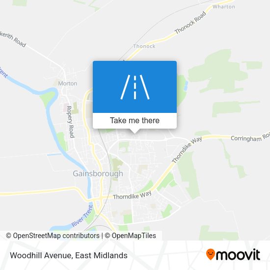 Woodhill Avenue map