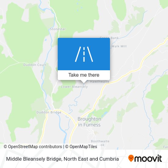 Middle Bleansely Bridge map