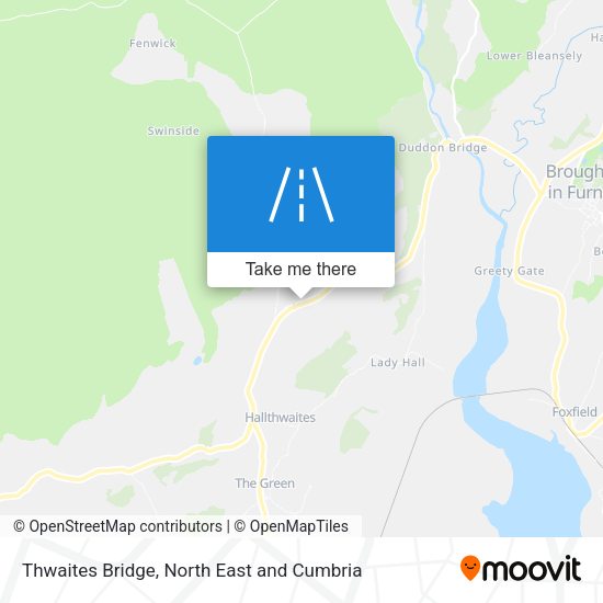 Thwaites Bridge map