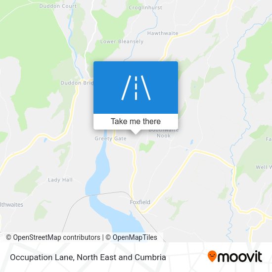Occupation Lane map