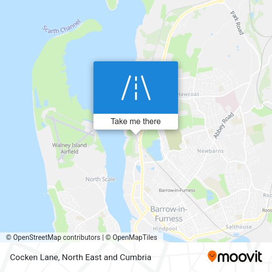 Cocken Lane map