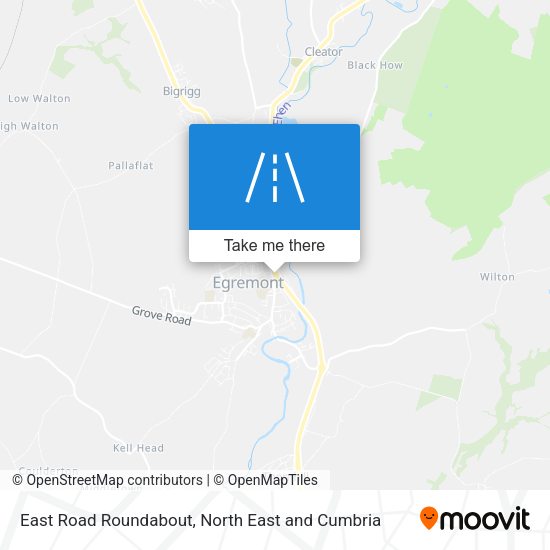 East Road Roundabout map