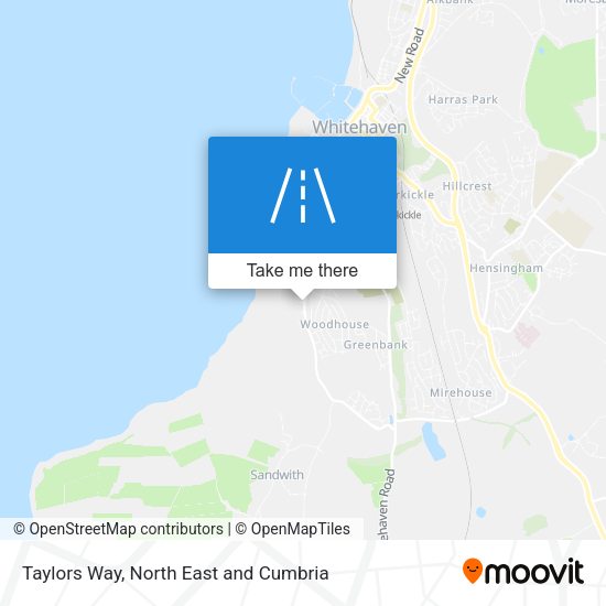 Taylors Way map