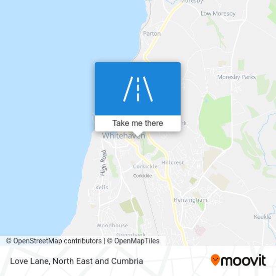 Love Lane map