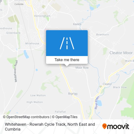 Whitehaven - Rowrah Cycle Track map