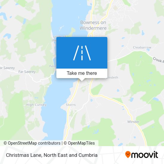 Christmas Lane map