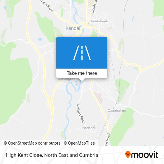 High Kent Close map