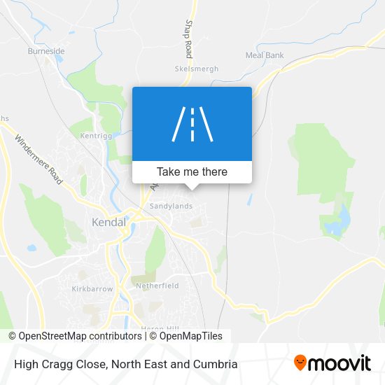 High Cragg Close map