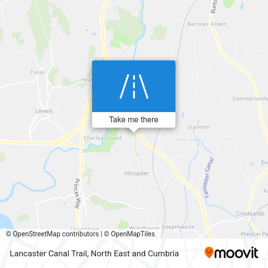 Lancaster Canal Trail map