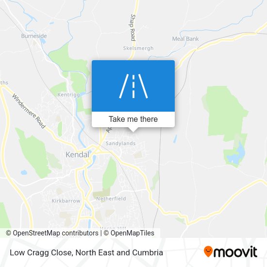 Low Cragg Close map