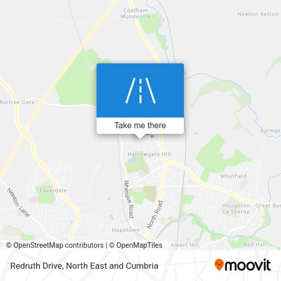 Redruth Drive map