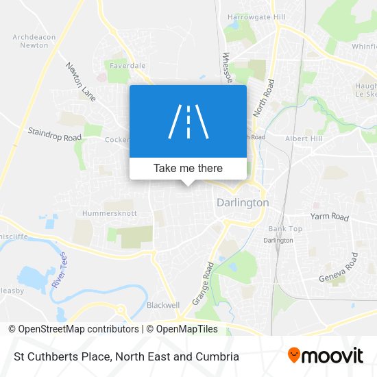 St Cuthberts Place map