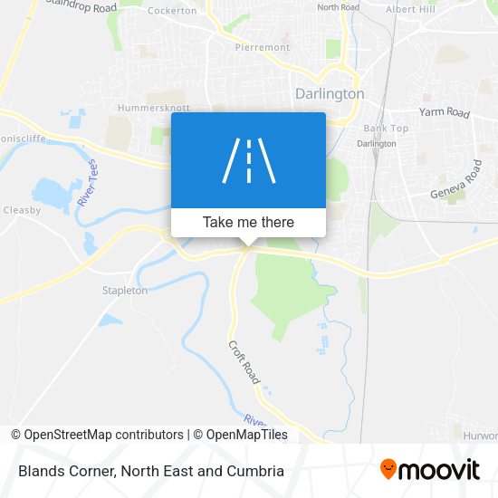 Blands Corner map