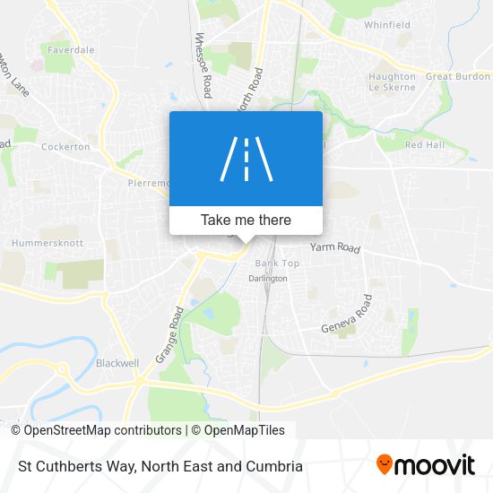 St Cuthberts Way map