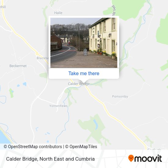 Calder Bridge map