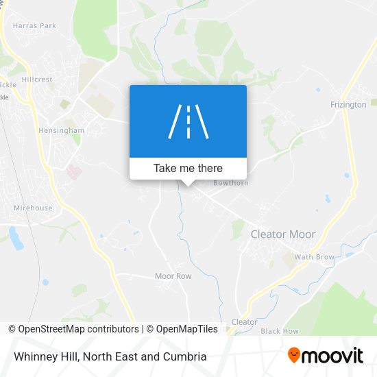 Whinney Hill map