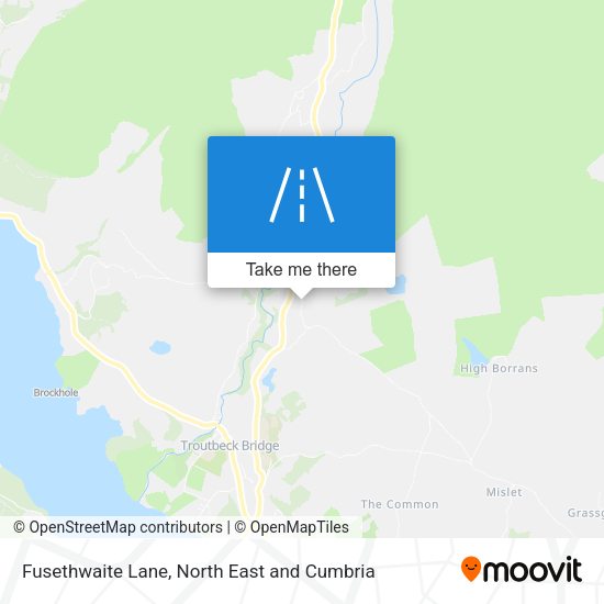 Fusethwaite Lane map