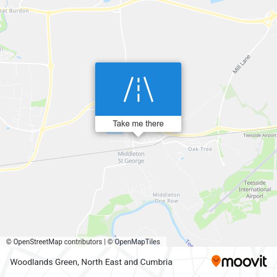 Woodlands Green map