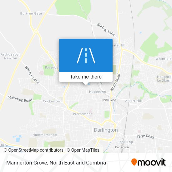 Mannerton Grove map