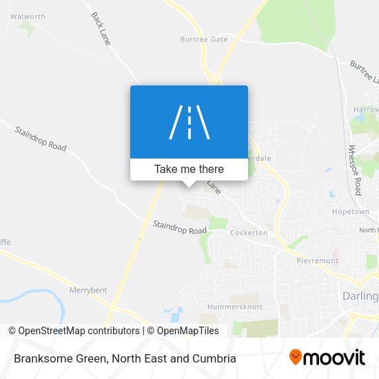 Branksome Green map
