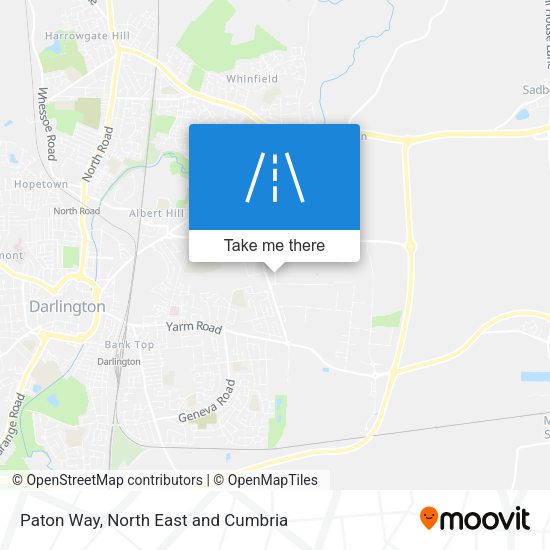 Paton Way map