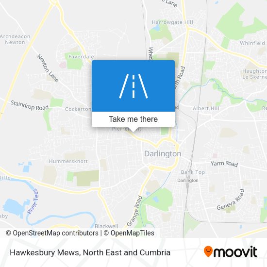 Hawkesbury Mews map