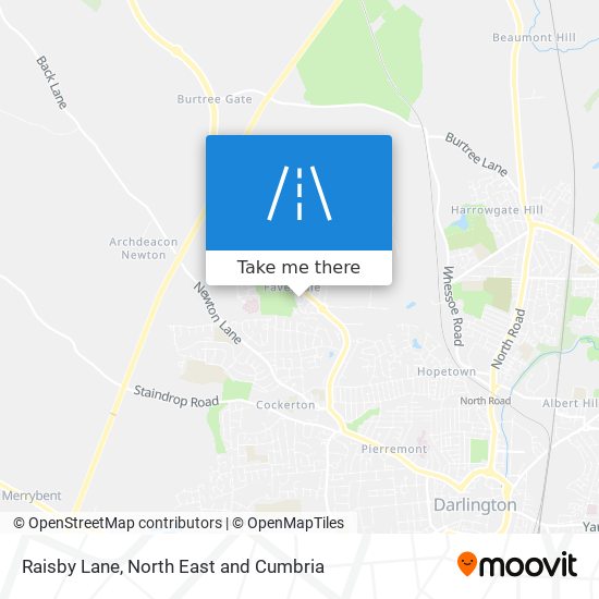 Raisby Lane map