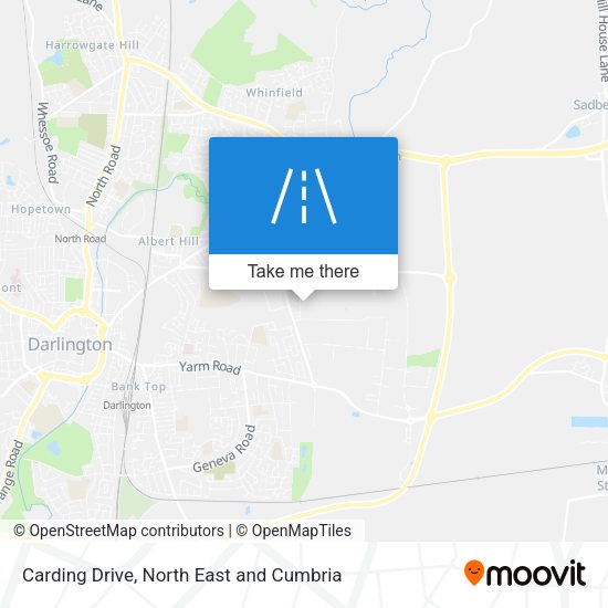 Carding Drive map