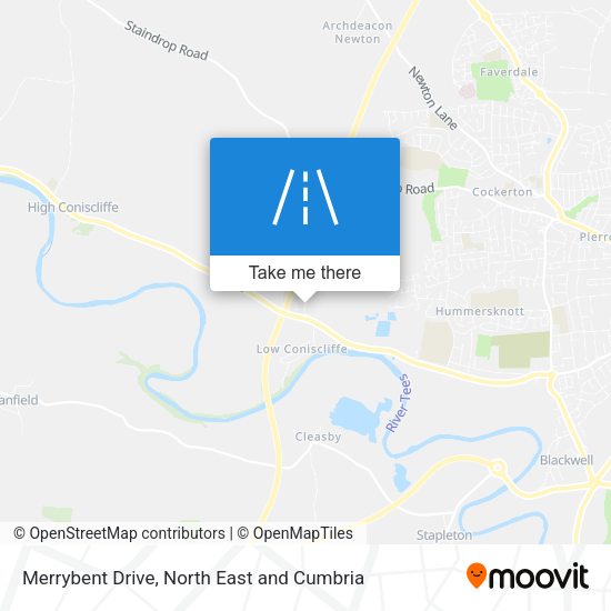 Merrybent Drive map