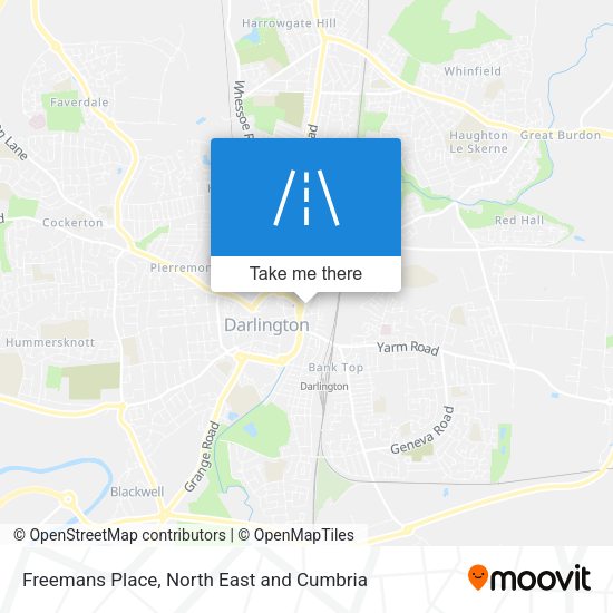 Freemans Place map