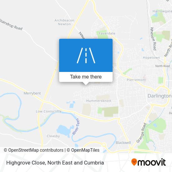 Highgrove Close map