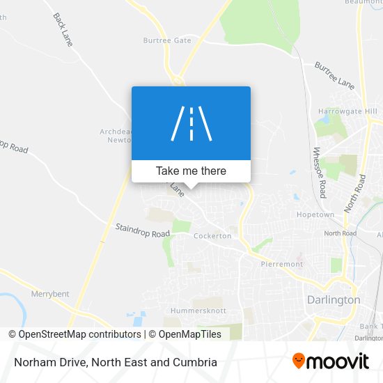 Norham Drive map