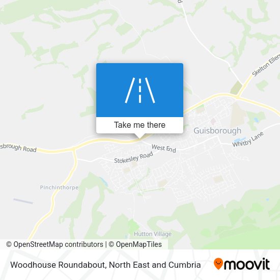 Woodhouse Roundabout map