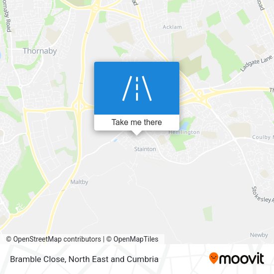 Bramble Close map