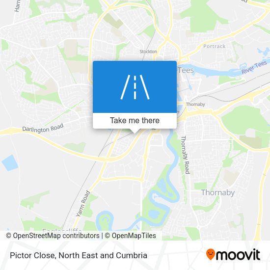 Pictor Close map