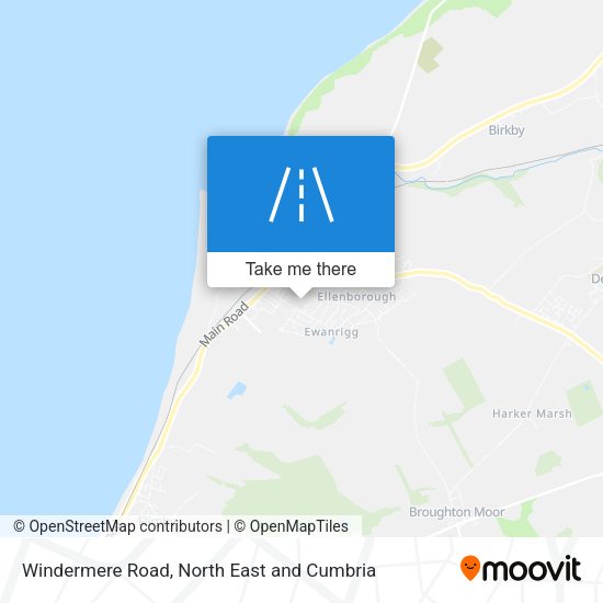 Windermere Road map