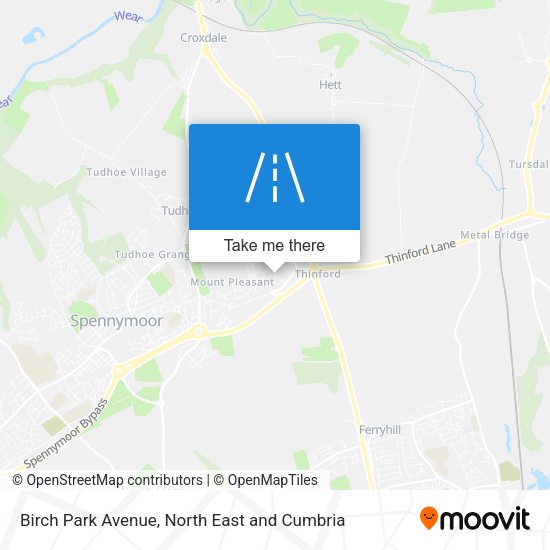 Birch Park Avenue map