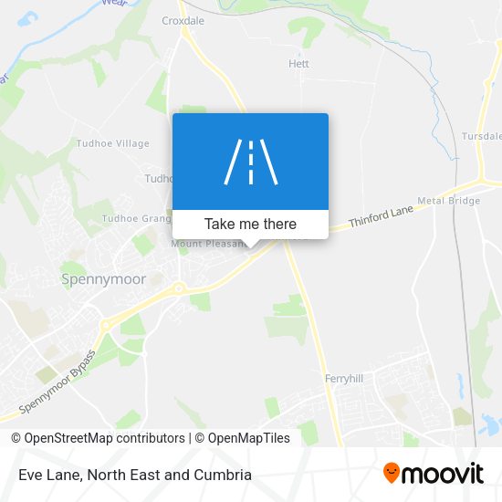 Eve Lane map