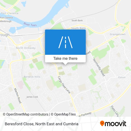 Beresford Close map