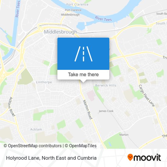 Holyrood Lane map